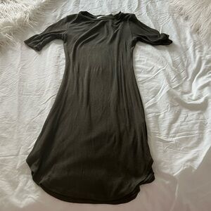 Olive Green Midi Dress